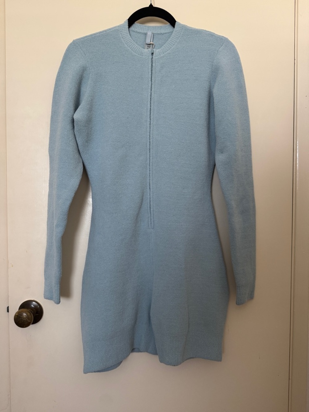 Skims cozy light onesie in denim size XL
